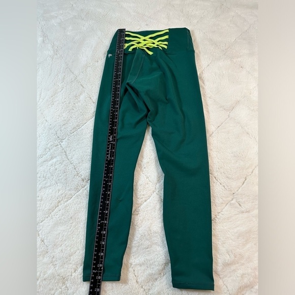 Fabletics 3 piece sculpt knit blue leggings xs boost power green xs Black bra S - Picture 3 of 12